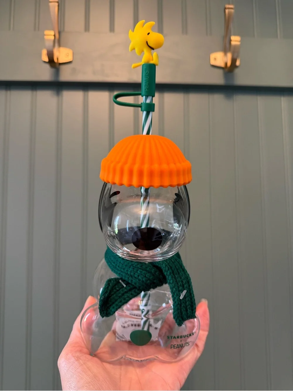 Authentic Starbucks Snoopy Glass Cold Cup - limited edition Peanuts Collection